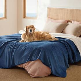 Comfy Pet 445020069089 Waterproof Blanket For Bed - Sherpa Fleece Dog Blankets Large