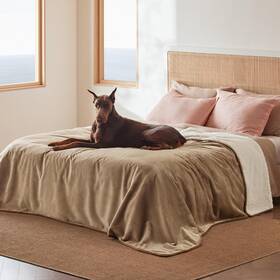 Comfy Pet 445057680615 Waterproof Blanket For Bed - Sherpa Fleece Dog Blankets Large