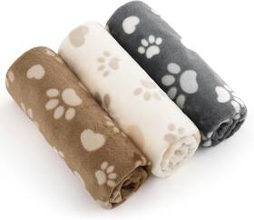 Comfy Pet 726084613003 1 Pack 3 Blankets Super Soft Fluffy Premium Fleece Flannel Portable Throw D