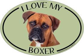 O1425 Company I Love My Breed Oval Shaped Pet Magnet Removable Magnets For Cars Frid