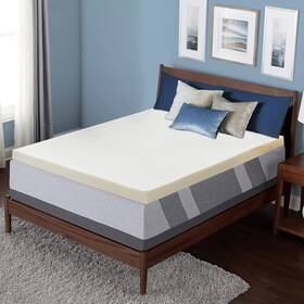 Continental Mattress 709016586910 1-inch Topper For Back Pain Relief Comfortable Bed Toppers Mat
