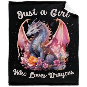 Corgi Blanket 905169325076 Just A Girl Who Loves Dragons Throw Brings You Comfort Warm And Soft