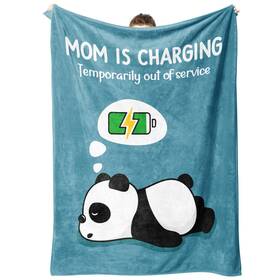 Bk002 Craftique Mothers Day/birthday Gifts For Mom- Funny Soft Mom Is Charging Blanket- New