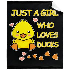 226daranimt Darani Just A Girl Who Loves Ducks Lightweight Super Soft Cozy Throw Blanket