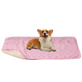Uspet070 Daysu Waterproof Dog Blanket For Small Dogs - Soft Sherpa Fleece Reversible P