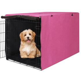 Glz010l Deblue Heavy-duty Dog Crate Cover Privacy Pet Kennel Universal Fits Fo