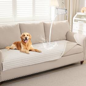 Tmr-sfd-35 Deep Dream 74-cream Waterproof Couch Cover For Dogs Fuzzy Sofa Covers Pet Non-sl