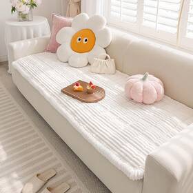 Disayu 063645564769 Fuzzy Pet Couch Cover For Dogs Washable Non Slip Sofa Covers Blanket