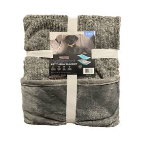 59a900002 Doggy Decor Waterproof Pet Throw Blanket 50 Inch X 60 Grey