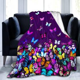 Drcbf Nxu-hbf432cjsd46chj3 Butterfly Blanket Beautiful Throw Ultra Soft Blankets Light