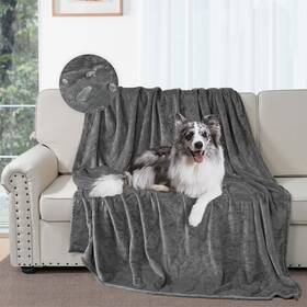 Waterproofblanket001 Dujuike Waterproof Dog Blanket Flannel Gray Cover Leak-proof Waterp
