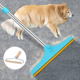 813274ph Eaersan Carpet Rake For Pet Hair Removal - Reusable Remover 60 Inch A... Fas