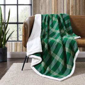 Ushshf1194703 Eddie Bauer - Throw Blanket Cotton Flannel Home Decor All Season Reversible