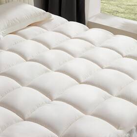 7002 Eiayeebil Queen Mattress Topper Pillow Top Cover Quilted Fitted Prote