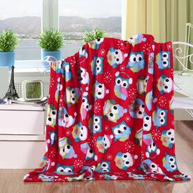Elegant Comfort 840220916473 Luxury Velvet Super Soft Christmas Prints Fleece Blanket-holi