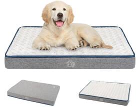 E1205 Empsign Reversible Cool And Warm Dog Bed For Crate Pad Pet Beds With Washabl
