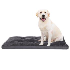 Gd044 Emslx Dog Bed Washable Cozy Plush Crate Beds Soft Comfy Kennel Pad Anti Slip