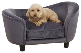 Co1906-16dk-gry Enchanted Home Pet Ultra Plush Snuggle Bed In Dark Grey