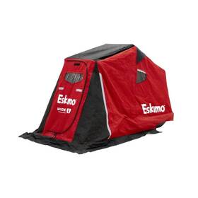 41350 Eskimo Wide 1 Thermal Sled Shelter Insulated Red One Person 5