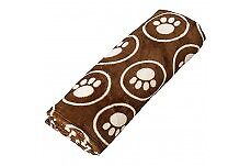 Ethical Pet 077234500590 30 X 38 Inch Snuggler Paws-circle Blanket Chocolate