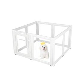 60-8p Everfront Clear Acrylic Plastic Dog Playpen - Play Pen Easy Assemble Acryli