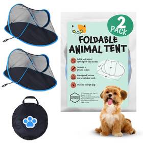 7399 Evergreen Pet Supplies 2 Pack Extra Large Animal Play Tent For Cats Dogs