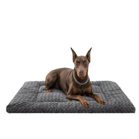 Exus1db01 Exsnugy Washable Dog Bed Mat Soft Crate Pad Fluffy Pet Kennel Beds Sleeping Mattr