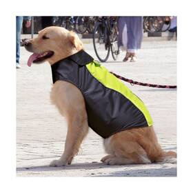 43396-218387 Ezer Waterproof Reflective Dog Raincoat - Soft Fleece Lining Outdoo... Fast Ship