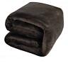 F6-bbff-ej59 Luxury Fleece Blanket Super Soft And Warm King Coffee