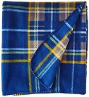 Fab9102 Adog Soft Fleece Plaid Dog Blanket Blue Blankets 859468006709