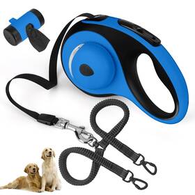 B0d3x5gwgd Fegczp Dual Retractable Dog Leash For 2 Large Dogs Up To 110 Lbs Each - No Tangle
