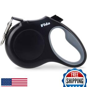 B07m98nh5l Fida Retractable Dog Leash 16ft Small Dogs Up To 26lbs Tangle-free Black