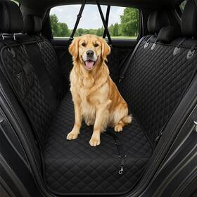 S3v102 Fidozen Dog Car Seat Cover For Back With Visual Mesh Window - 100% Waterproof And