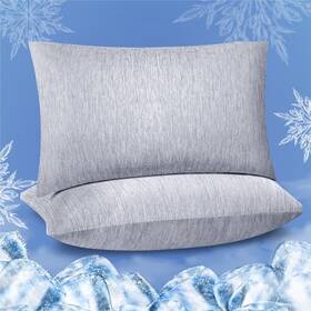 Fittia Cp-04-sd Cooling Pillow Cases For Hot Sleepers 2 Pack Standard Size Breathabl