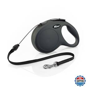 B00z9og6s2 Flexi New Classic Retractable Dog Leash 26ft Cord Medium Black