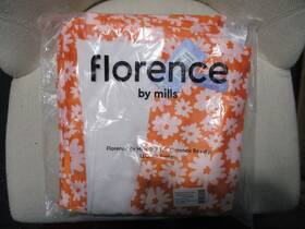 Florence By Mills 895251716055 Dog Throw Blanket Orange Floral One Size New