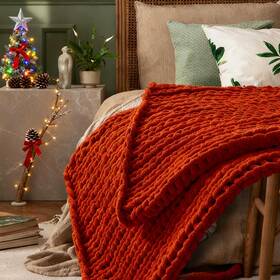 Fognoy 717326184955 Chenille Chunky Knit Throw Blanket 30 Inch 40 100% Hand Knitted With Thick Jum