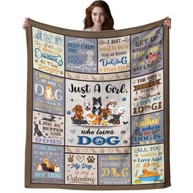 Gmpcqwhefgh1-2 Fotsta Mgpq-#gmpcqwhefgh1-2 Dog Blanket Gifts For Women Lovers Dogs Themed Plush Blankets Decor S
