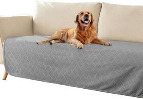 Fuguitex 900014652382 Fuzzy Cozy Plush Pet Blanket Throw 30x70 Inch Light Grey - Read Desc