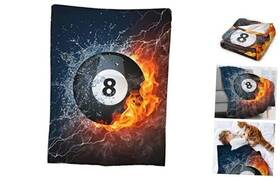 Funacola 702163422230 Throw Blanket Super Soft Warm Bed 50 Inch X40 Small For Kids Billiard Ball Cool