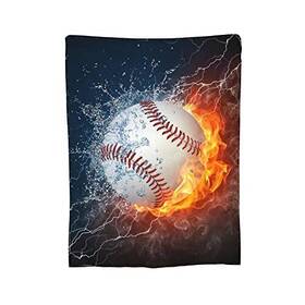 Funacola 789844238588 Throw Blanket Super Soft Warm 60 Inch X50 Medium For Teens Baseball Sport Cool Ball