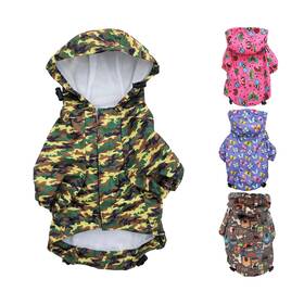 Funnydogclothes 688950615835 For Small Pet Cat Dog Raincoat Hoodie Coat Waterproof Rain Jacket R... Fast Ship