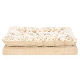 41356083 Furhaven Medium Embossed Faux Fur And Suede Pillow