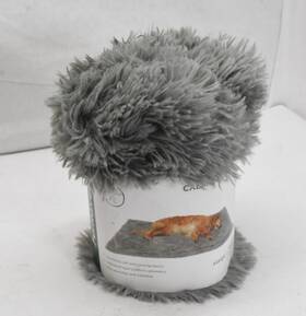 Furhaven 842229126808 Waterproof Throw Blanket Calm And Cuddle Pet Dog Washable Shaggy Grey