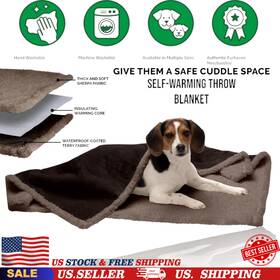 Furhaven 842229129779 Waterproof And Self-warming Terry Sherpa Throw Blanket For Dogs Indoor Cats Us