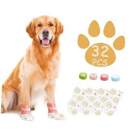 Am020 Furrtripsy Disposable Dog Booties For Cats 32pcs Pet Size M Paw Width 1.78-2.56 Inch