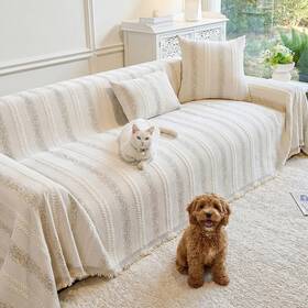 Fuyulacom 740722778152 Couch Cover For Dogs Washable Sofa 71 Inch X 134 Beige-update