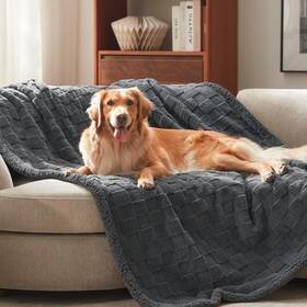 Db-grey-03 Gasur Waterproof Dog Blankets For Large Medium Dogs Blanket Couch Be