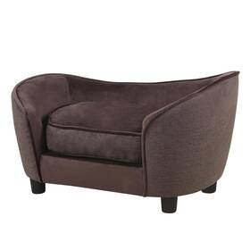 Sf-33 Getifun Pet Sofa Bed Velvet And Linen Fabric Couch Chair With Removeable Washabl