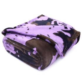 Geulay 648564281499 Purple Blanket Throw For Couch - Cute Soft Small Blankets Kids Lightweig